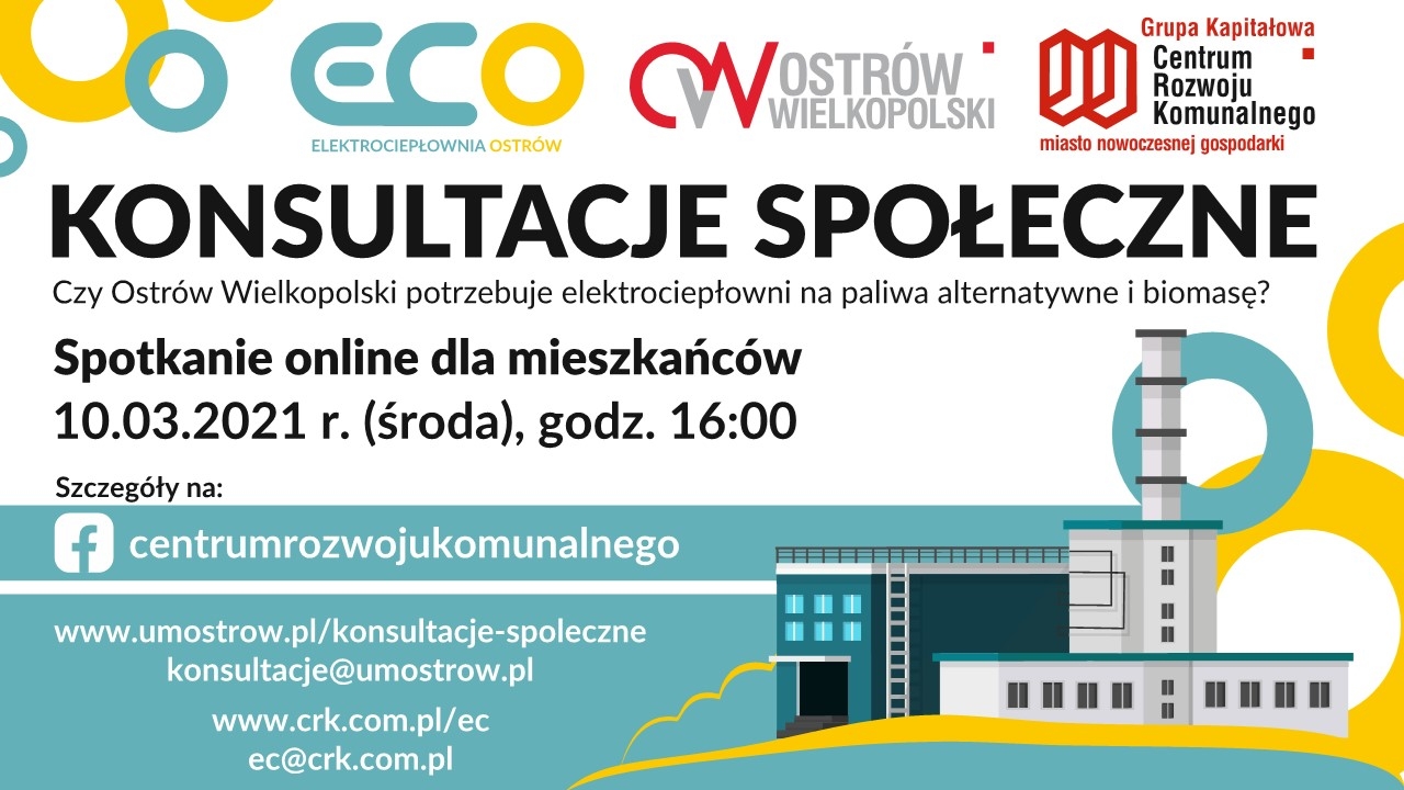 Trwają konsultacje społeczne „Czy Ostrów Wielkopolski potrzebuje elektrociepłowni na paliwa alternatywne i biomasę?”